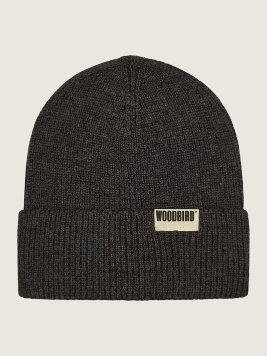 Woodbird WBYupa Long Beanie Accessories Dark Grey