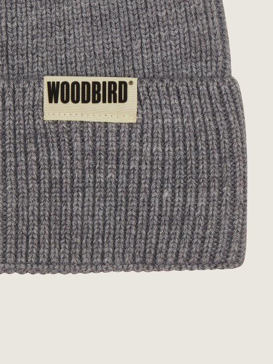 Woodbird WBYupa Long Beanie Accessories Light Grey