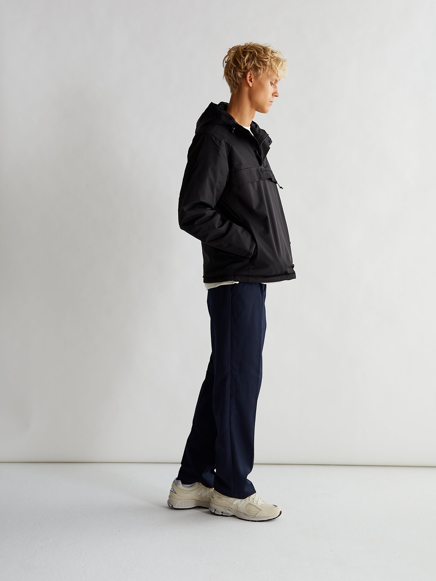 Woodbird Frenzy Anorak Jacket Outerwear Black