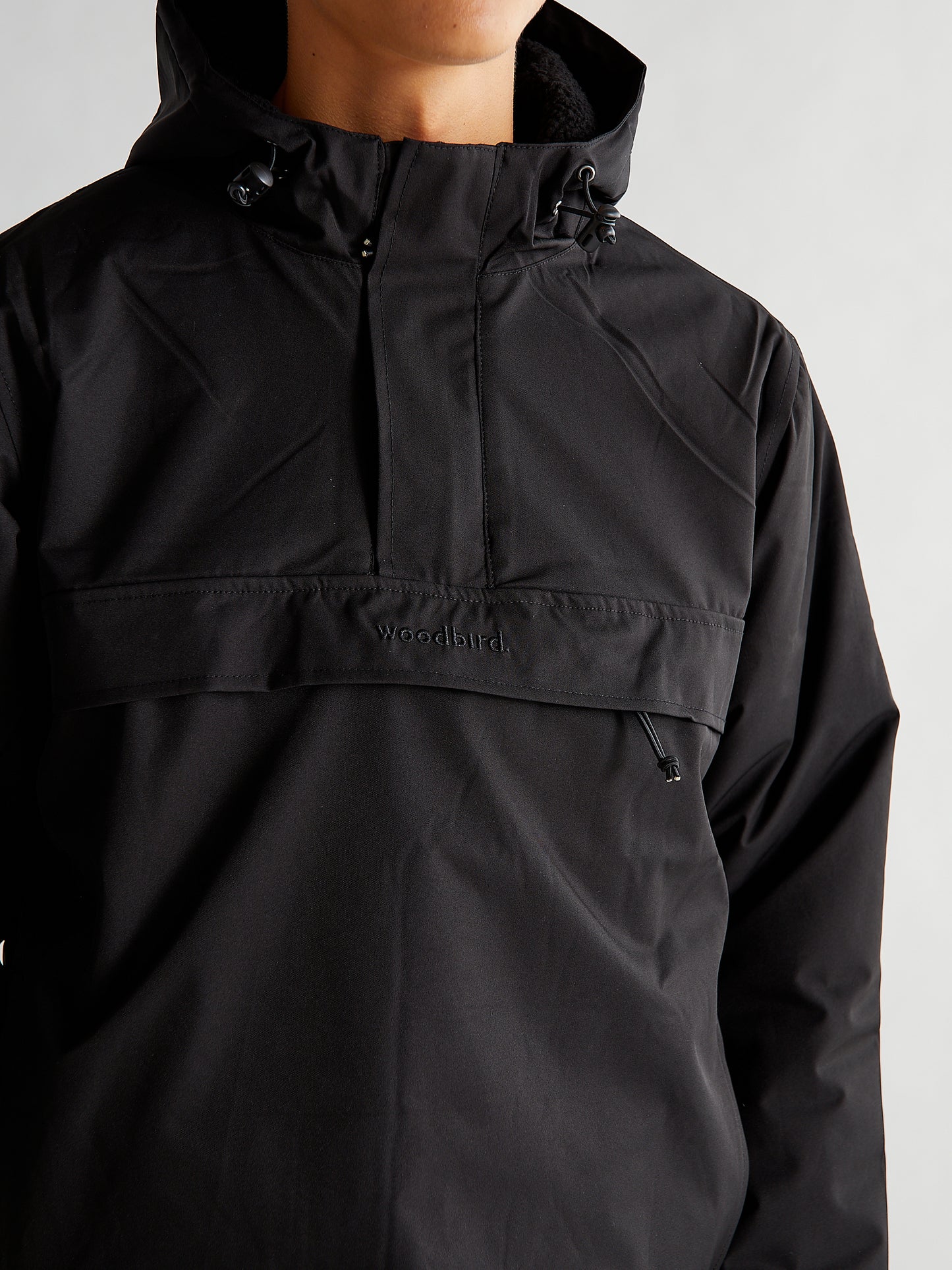 Woodbird Frenzy Anorak Jacket Outerwear Black