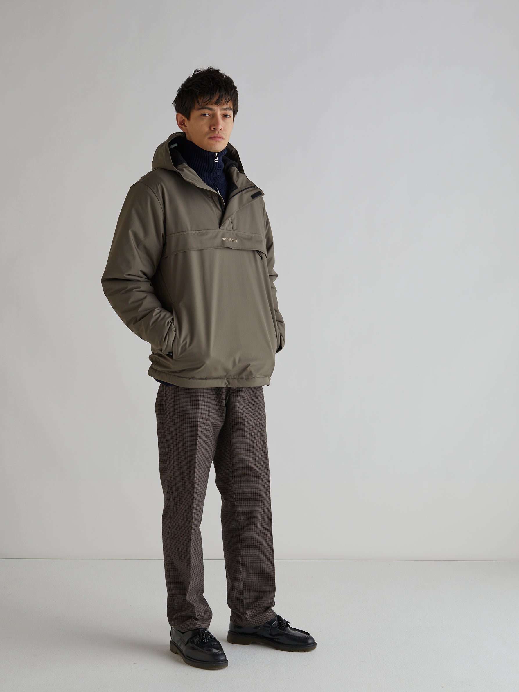 Woodbird Frenzy Anorak Jacket Outerwear Dust Green