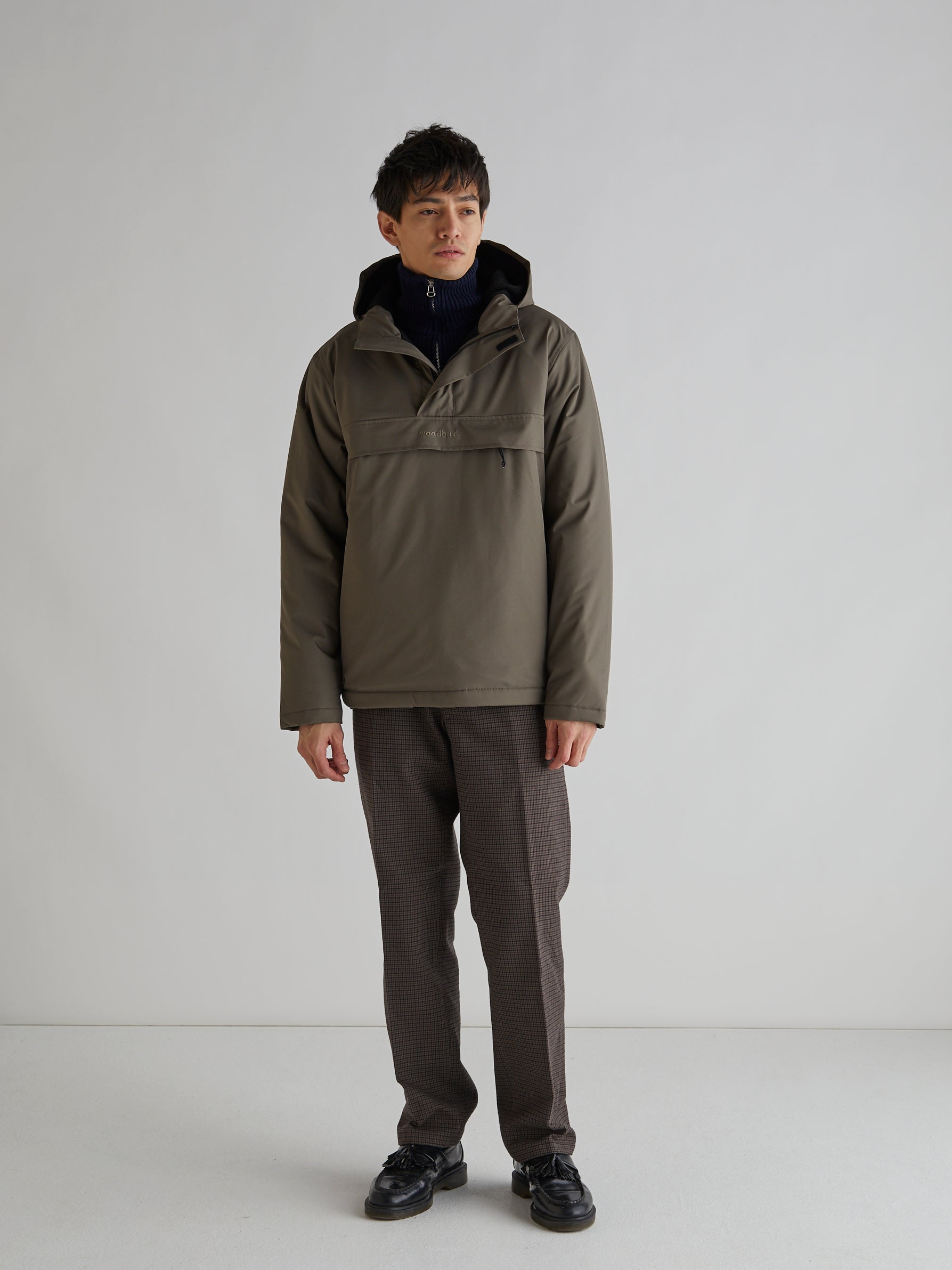 Woodbird Frenzy Anorak Jacket Outerwear Dust Green