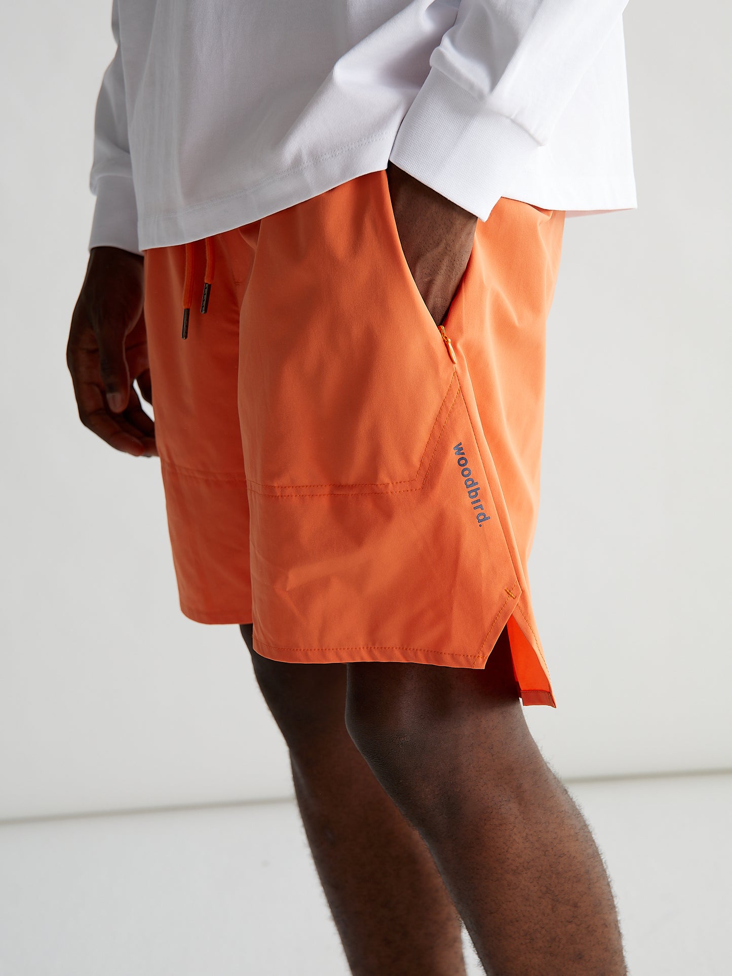 Woodbird Haiden Tech Shorts Shorts Orange